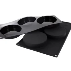 Best Cerf Dellier Moule Silicone 3 Empreintes Rondes 10 Cm