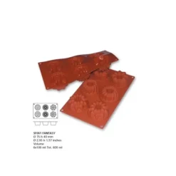 Cerf Dellier Moule Silicone 6 Empreintes Fantaisie