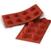 Online Cerf Dellier Moule Silicone 8 Petits Gugelhopfs 5,5 Cm