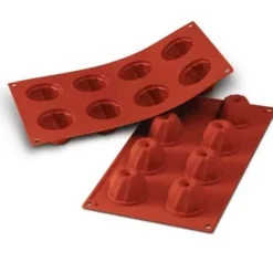 Online Cerf Dellier Moule Silicone 8 Petits Gugelhopfs 5,5 Cm