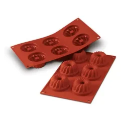 Sale Cerf Dellier Moule Silicone 6 Petits Kouglofs
