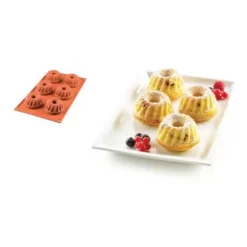 Sale Cerf Dellier Moule Silicone 6 Petits Kouglofs