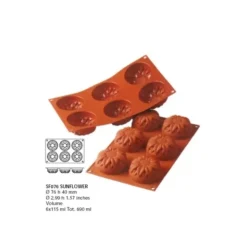New Cerf Dellier Moule Silicone 6 Tournesols