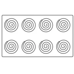 Cerf Dellier Moule Silicone Ipnosi Petit Pavoni
