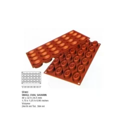 Clearance Cerf Dellier Moule Silicone Mini Savarins Ovales