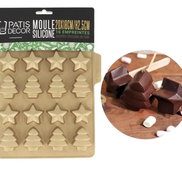 Sale Cerf Dellier Moule Sucette Chocolat De Noël Patisdecor