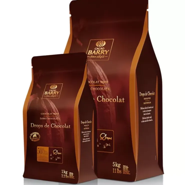 Outlet Cerf Dellier Pepites De Chocolat Noir Drops 5 Kg