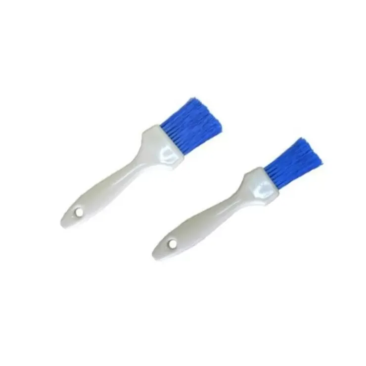 Outlet Cerf Dellier Pinceau Plat Bleu Fleure Manche Plastique