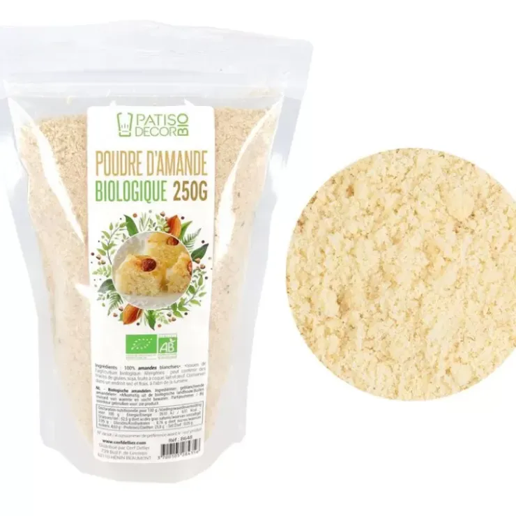 Sale Cerf Dellier Poudre D'Amande Bio Patisdecor Bio 250 G