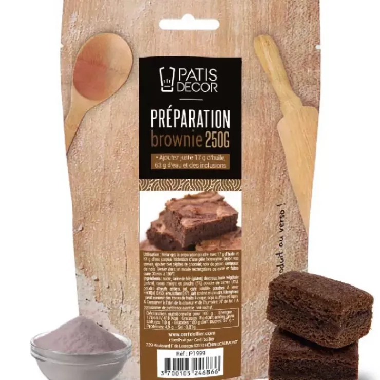 Clearance Cerf Dellier Preparation Brownie Patisdecor 250 G
