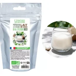 New Cerf Dellier Preparation Instantanee Pour Lait De Coco Biologique 120 G