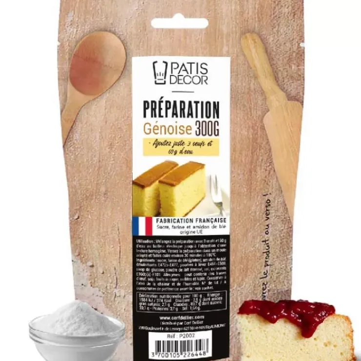 Online Cerf Dellier Preparation Pour Génoise Patisdecor 300 G