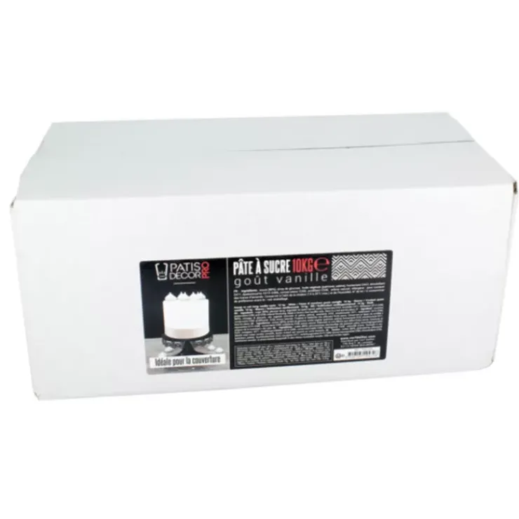 Cerf Dellier Pâte À Sucre Blanche Arome Vanille Patisdecor Pro 10 Kg