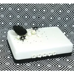 Discount Cerf Dellier Pâte À Sucre Etalee Rectangulaire Blanche Patisdecor