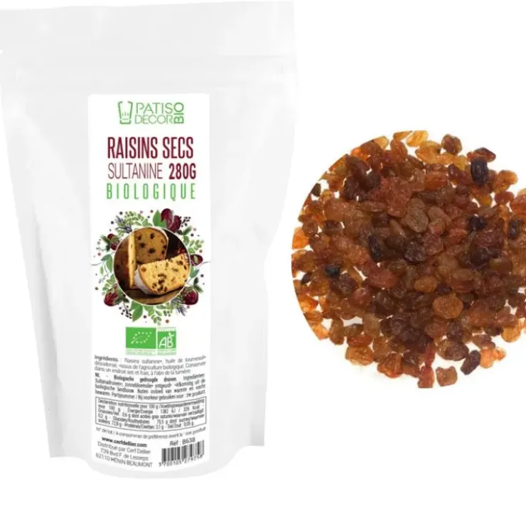 Clearance Cerf Dellier Raisins Secs Sultanine Bio 280 G - Ddm 06/23