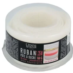 Best Cerf Dellier Ruban Pâte À Sucre Blanc Arabesques (1,25 M)