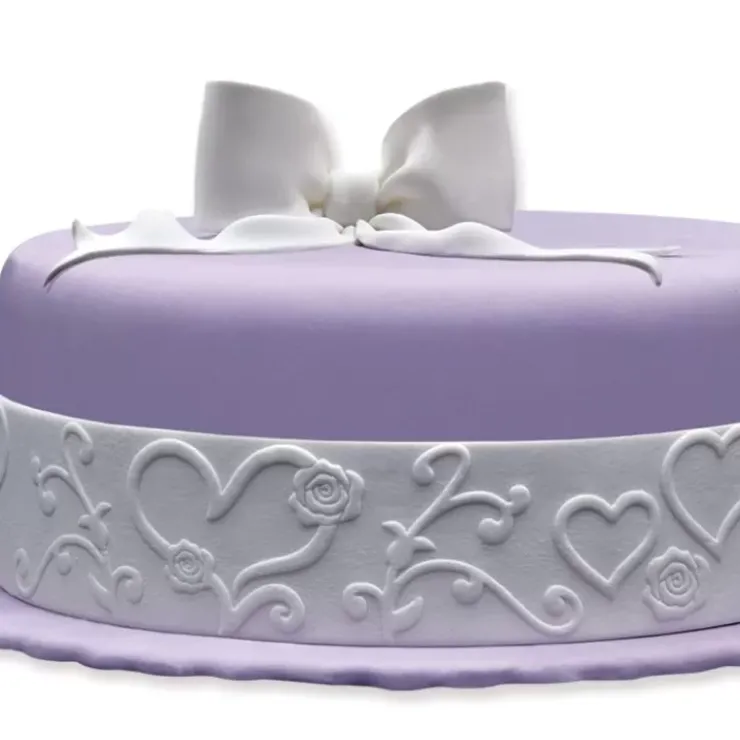 Cerf Dellier Ruban Pâte À Sucre Coeurs H 5 Cm (1,25 M)