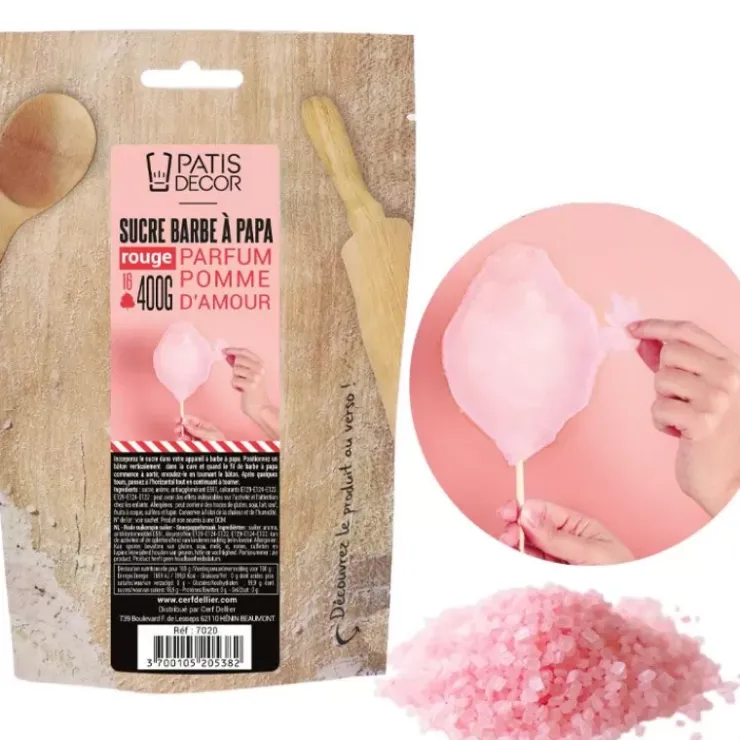 Outlet Cerf Dellier Sucre Barbe À Papa Pomme D'Amour Patisdecor 400 G