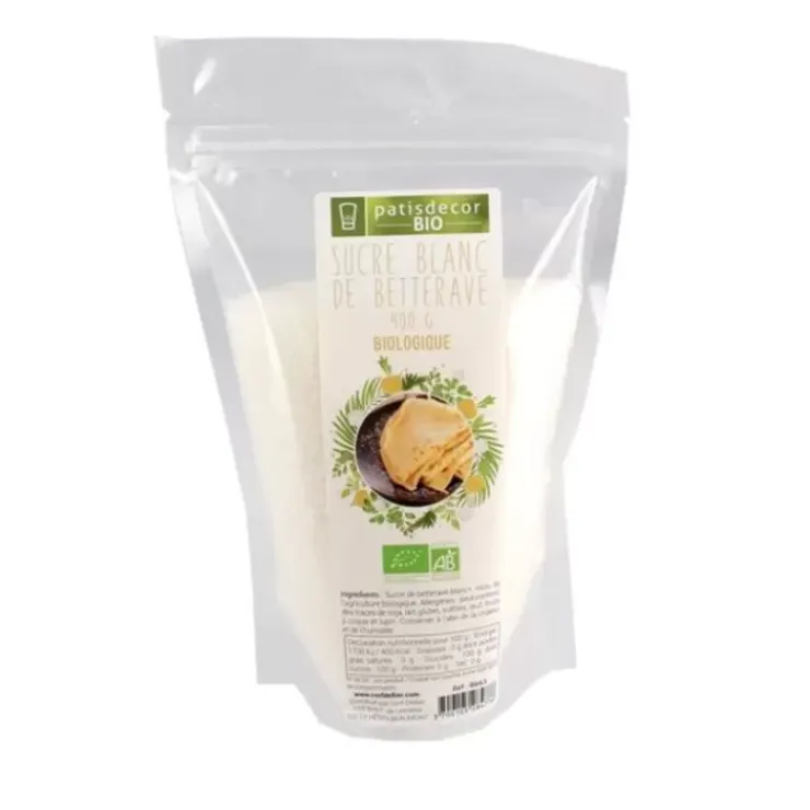 Best Cerf Dellier Sucre Blanc De Betterave Bio 400 G Patisdecor Bio