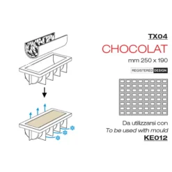 Sale Cerf Dellier Tapis Silicone Texture Chocolat