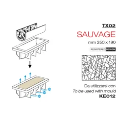 Discount Cerf Dellier Tapis Silicone Texture Sauvage